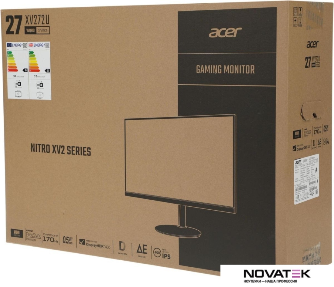 Игровой монитор Acer Nitro XV272UV3bmiiprx UM.HX2EE.307