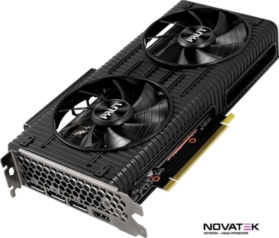 Видеокарта Palit GeForce RTX 3060 Ti Dual OC 8GB GDDR6 NE6306TS19P2-190AD