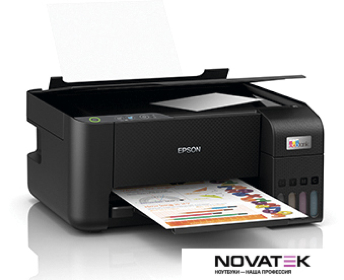 МФУ Epson EcoTank L3210 (ресурс стартовых контейнеров 8100/6500, контейнер 103)