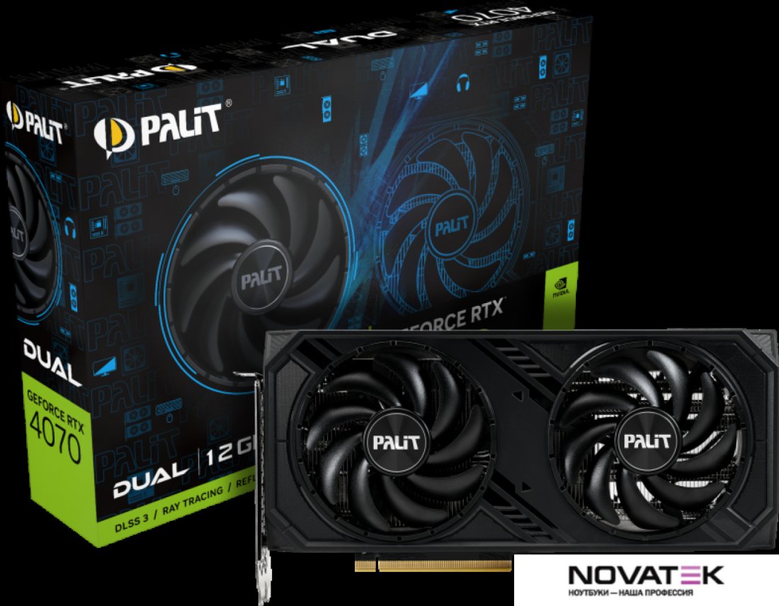 Видеокарта Palit GeForce RTX 4070 Dual NED4070019K9-1047D