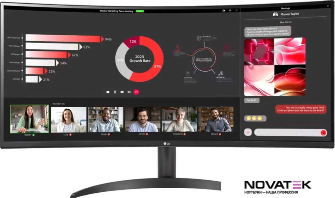 Монитор LG UltraWide 34WR50QC-B