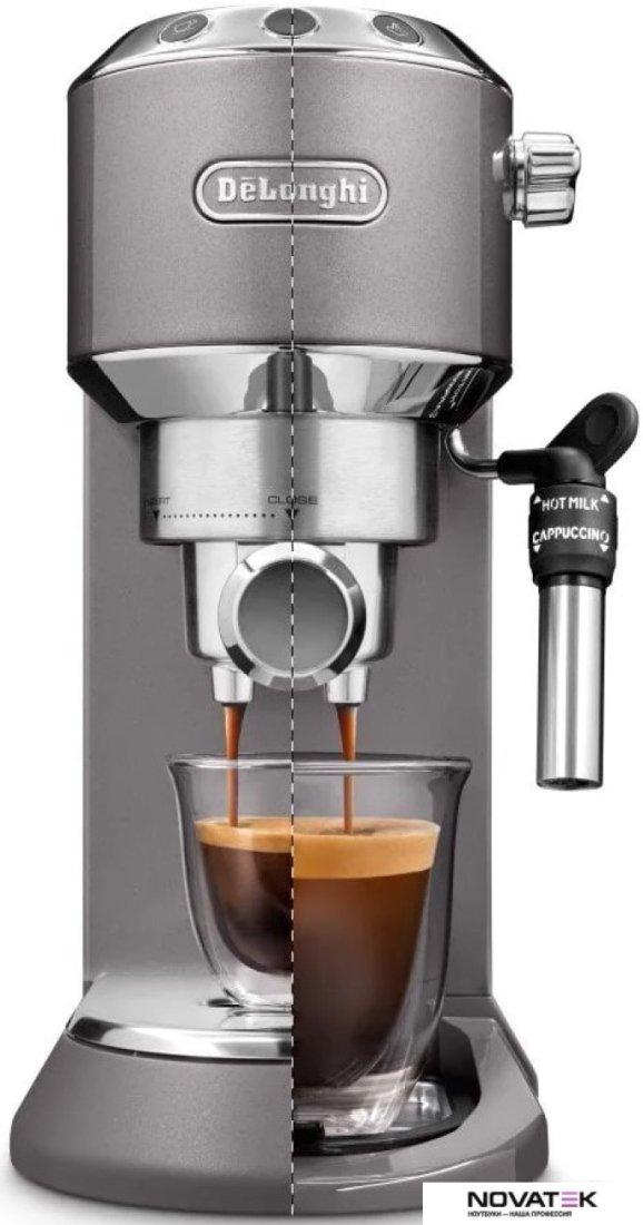 Рожковая помповая кофеварка DeLonghi Dedica Metallics EC785.GY