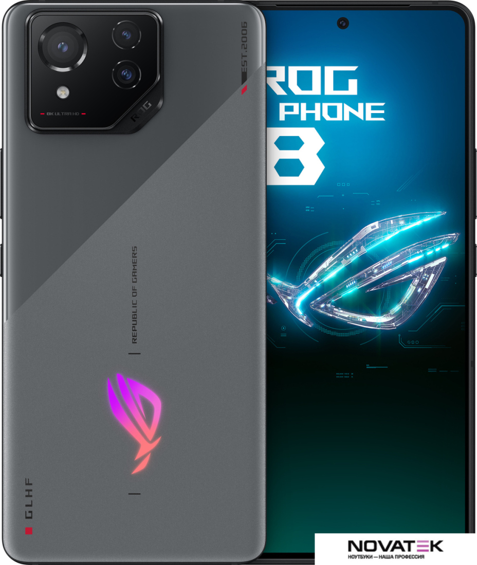 Смартфон ASUS ROG Phone 8 16GB/256GB китайская версия (серый)