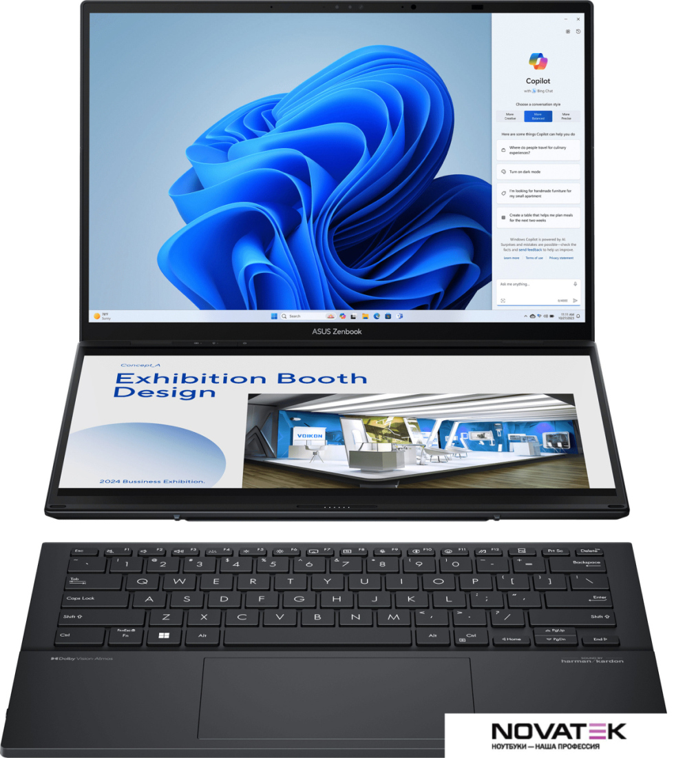 Рабочая станция ASUS Zenbook Pro 14 Duo UX8406MA-QL339W