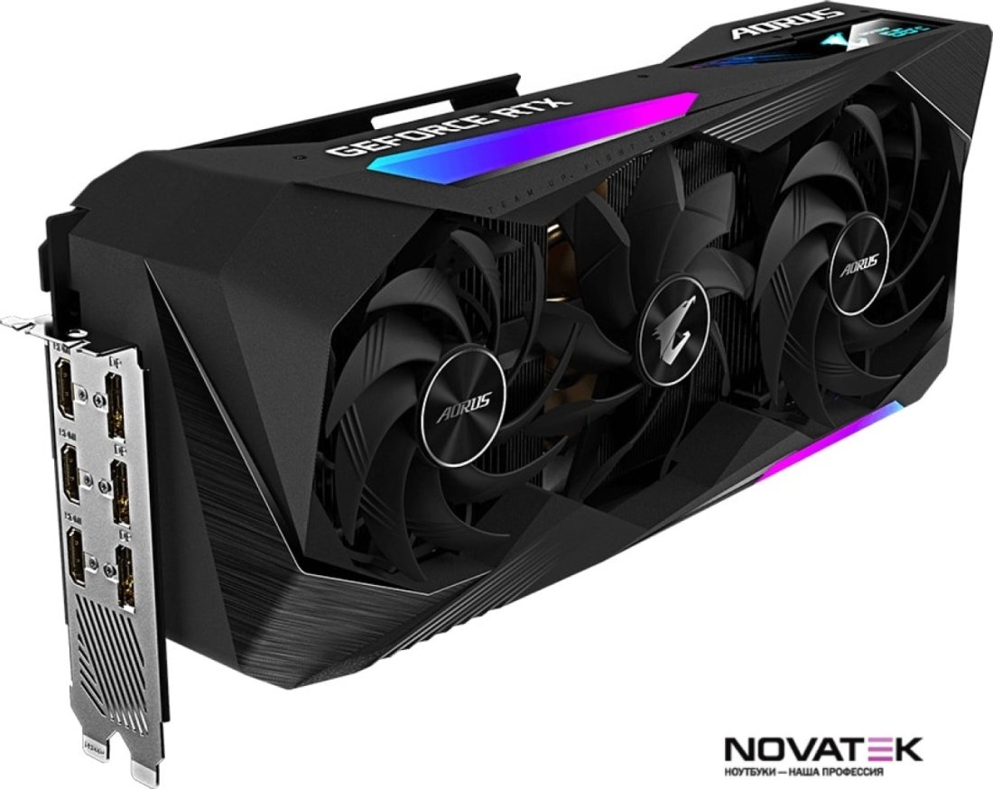 Видеокарта Gigabyte Aorus GeForce RTX 3070 Ti Master 8G GDDR6X GV-N307TAORUS M-8GD