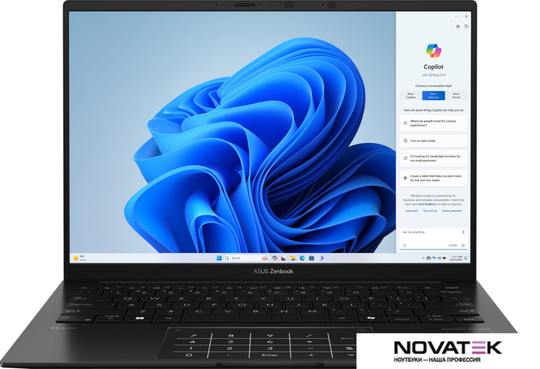 Ноутбук ASUS Zenbook 14 OLED UM3406HA-PP014W