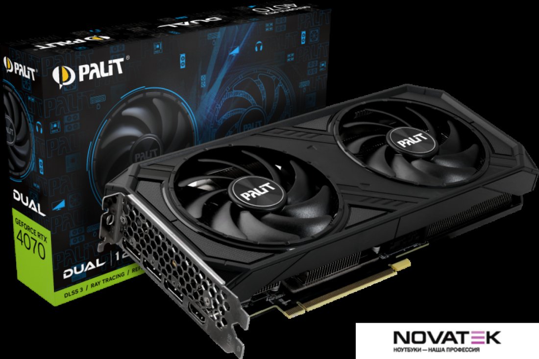 Видеокарта Palit GeForce RTX 4070 Dual NED4070019K9-1047D