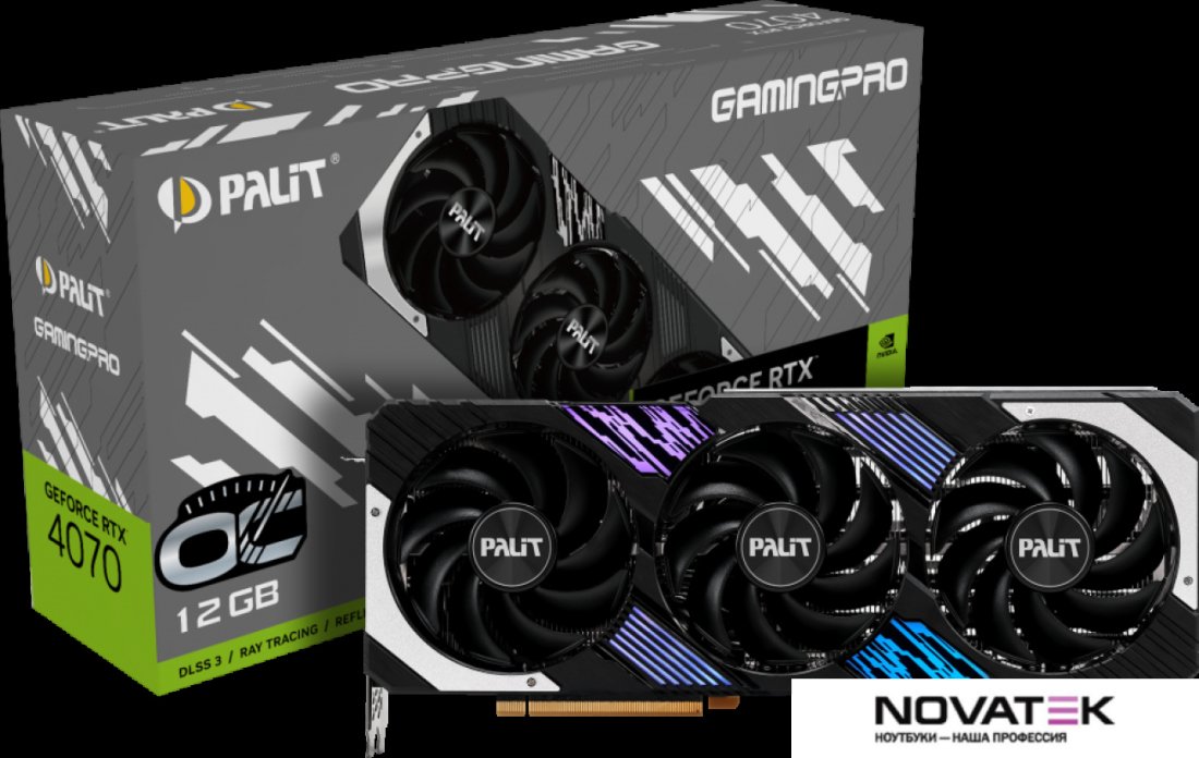 Видеокарта Palit GeForce RTX 4070 GamingPro OC NED4070H19K9-1043A