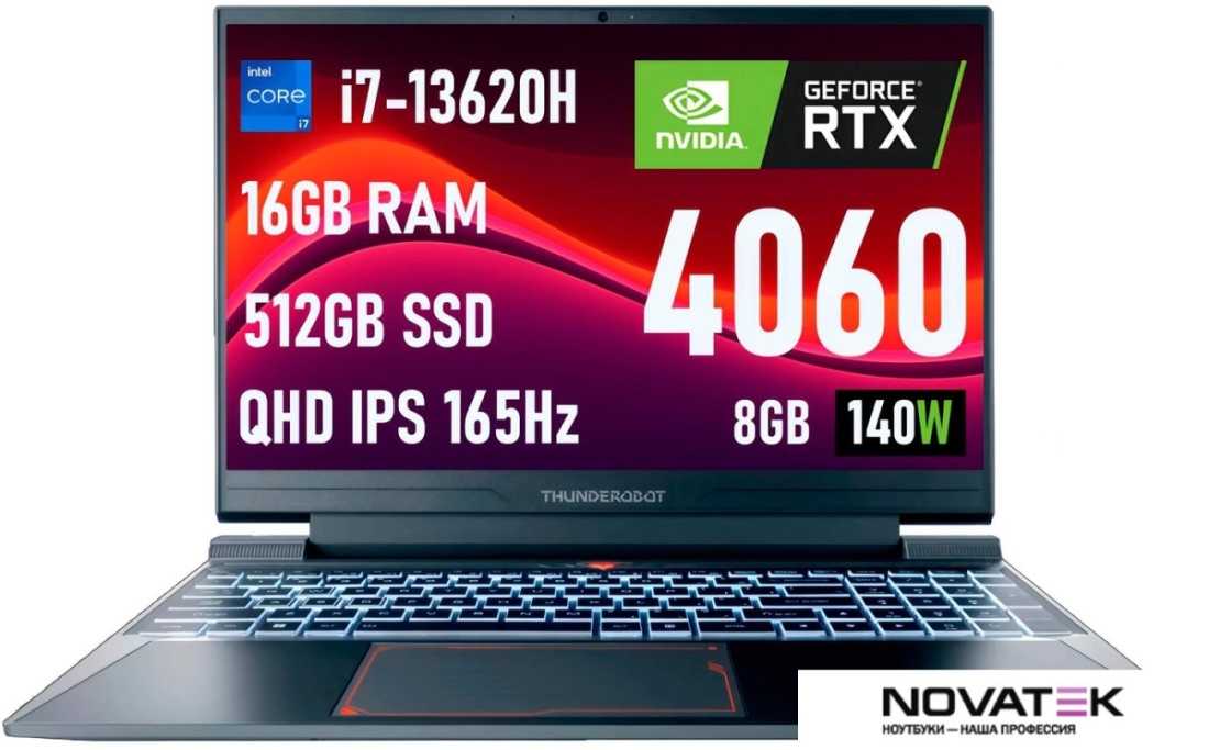 Игровой ноутбук Thunderobot 911X i7136H406016G512GQ165HWG
