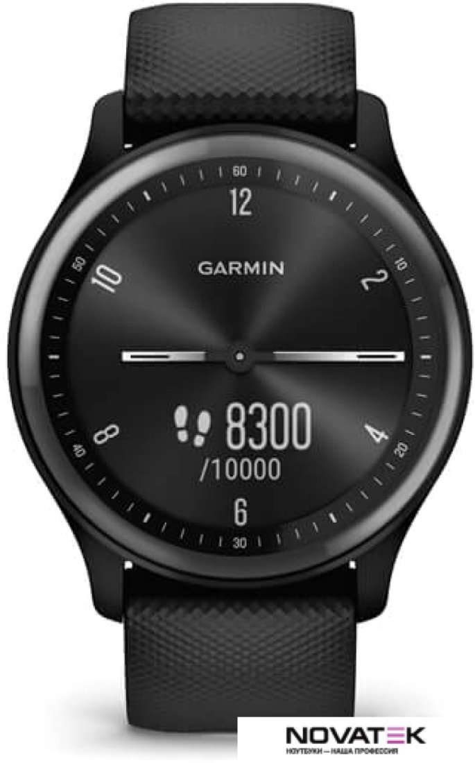 Умные часы Garmin Vivomove Sport (черный/черный сланцевый)