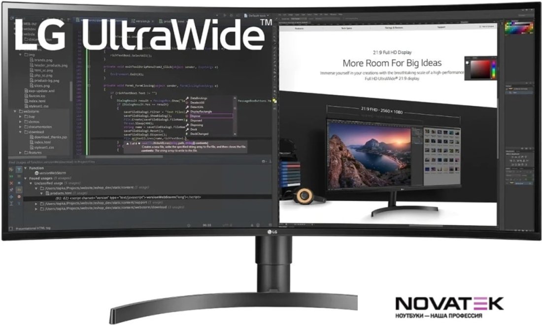 Монитор LG UltraWide 34WN80C-B