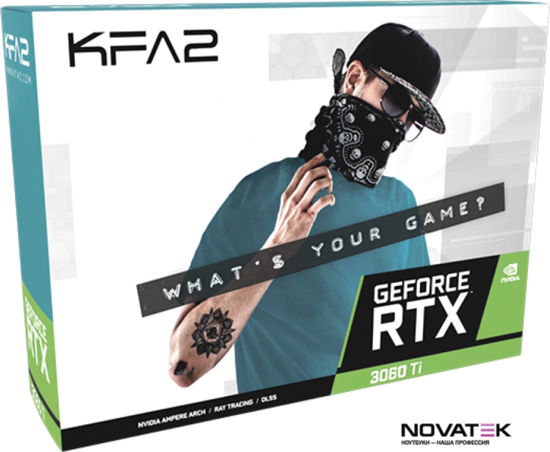 Видеокарта KFA2 GeForce RTX 3060 Ti GDDR6X SG 1-Click OC Plus Updated Ver. 36ISM6MD1GSK