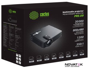 Проектор CACTUS CS-PRE.09WT.WVGA-W