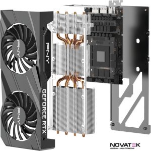 Видеокарта PNY GeForce RTX 3060 Ti 8GB Verto Dual Fan LHR VCG3060T8LDFBPB1