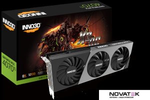 Видеокарта Inno3D GeForce RTX 4070 Ti X3 OC N407T3-126XX-186148N