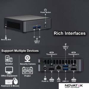 Компактный компьютер Intel NUC 11 Pro Kit BNUC11ATKPE0000