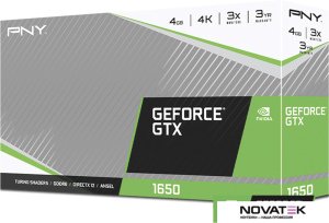 Видеокарта PNY GeForce GTX 1650 Dual Fan VCG16504D6DFPPB