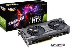 Видеокарта Inno3D GeForce RTX 3070 Twin X2 OC LHR 8GB GDDR6 N30702-08D6X-171032LH