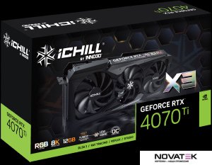 Видеокарта Inno3D GeForce RTX 4070 Ti iChill X3 C407T3-126XX-186148H