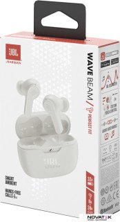 Наушники JBL Wave Beam (белый)