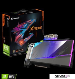 Видеокарта Gigabyte Aorus GeForce RTX 3080 Xtreme Waterforce WB 12G