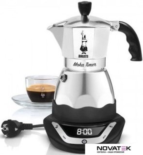 Гейзерная кофеварка Bialetti Moka Timer (3 порции)